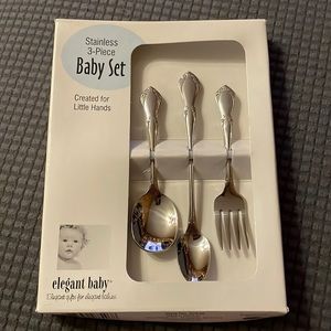 3 pc baby set (fork, 2 spoons)